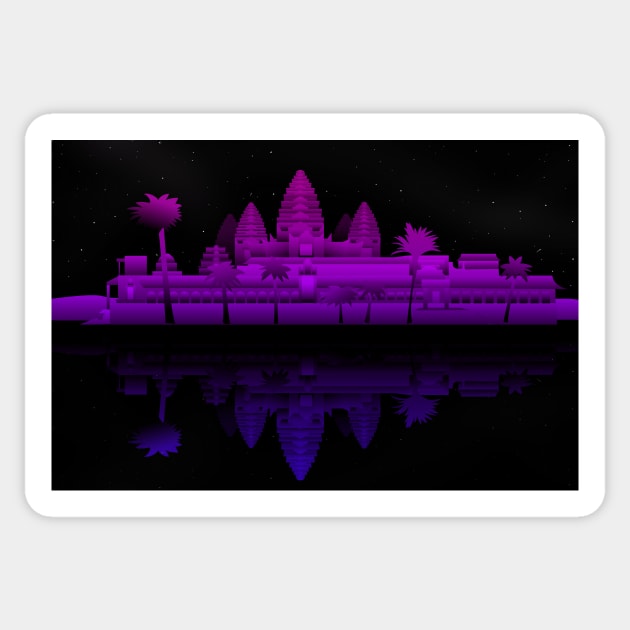 Angkor Wat Nights Sticker by itsmidnight